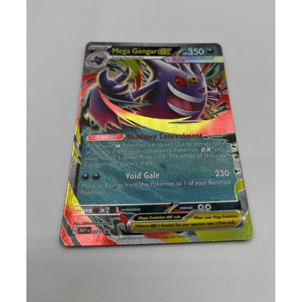 Pokemon TCG Mega Gengar EX Promo Holo Black Star MEP #073 Eng Card Single